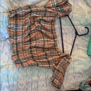 Off the shoulder crop top